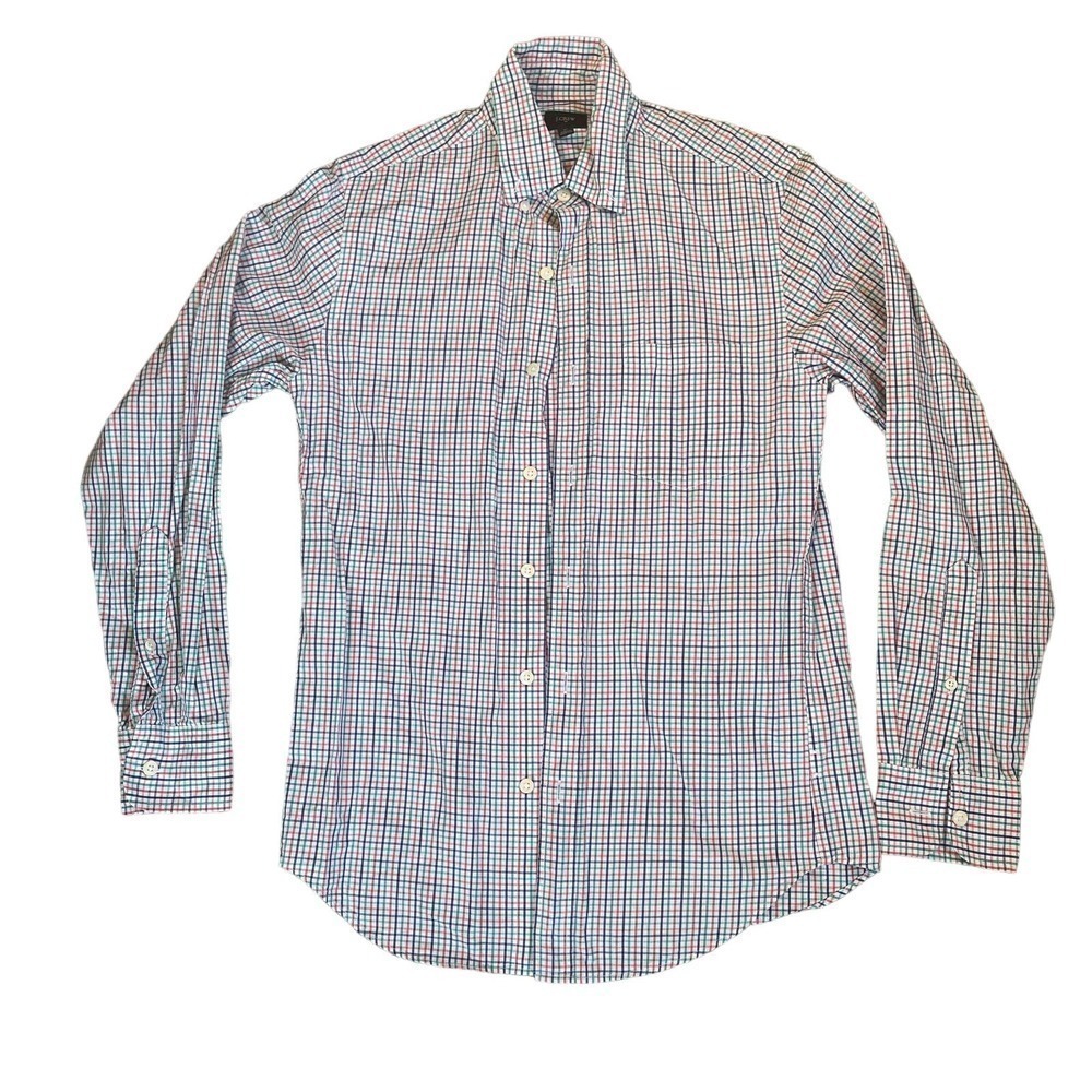 J Crew Mens XS Plaid Button Down Shirt